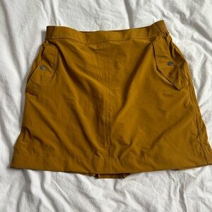 Athleta skort mustard yellow size 14